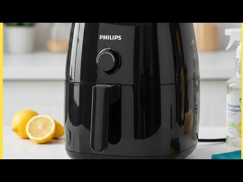 How to clean inside , top and out sides of fryer