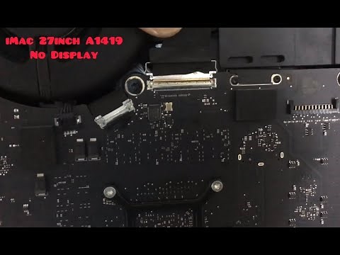 How to fix iMac 27-inch A1419 No Display after the owner decided to open it and broke the screen.