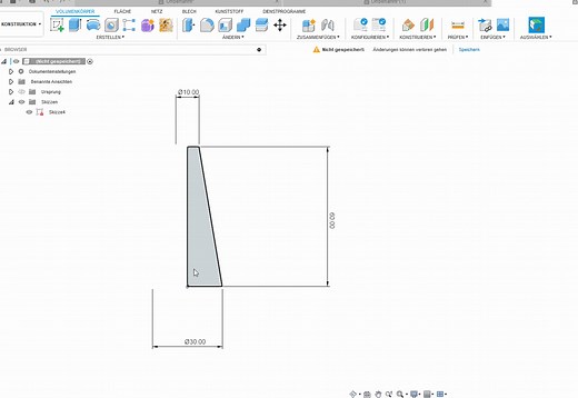 Anfängerfrage: wie erstelle ich einen Kegel, bei dem ich den Durchmesser der oberen und unteren Seite vorgeben kann