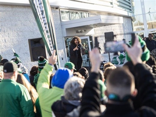 Rider Nation excited, superstitious while wishing team well at Grey Cup sendoff