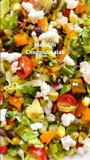Mexican Chopped Salad #vegetarianrecipes #salad #saladrecipe #healthyeating