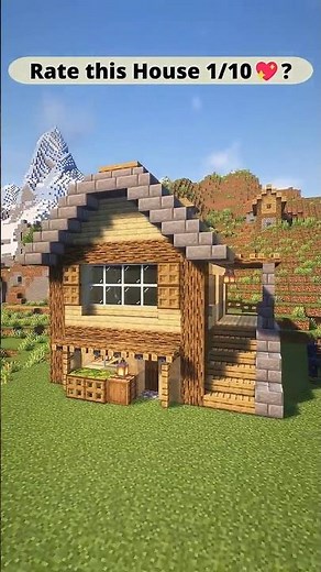 Minecraft ⛏️: Simple Wooden🌳House🏠 #minecraft