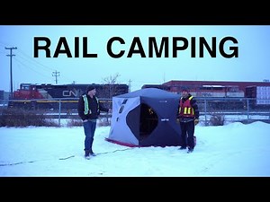 Urban Camping Beside Rail Line
