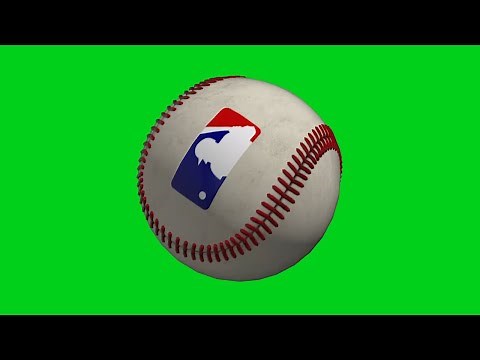 Baseball Ball Green Screen Animation (MLB Edition)