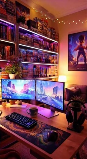 Cozy Gaming Haven 🌌 | Games Ambience