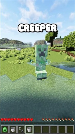 Do this to survive a creeper explosion #minecraft #gaming