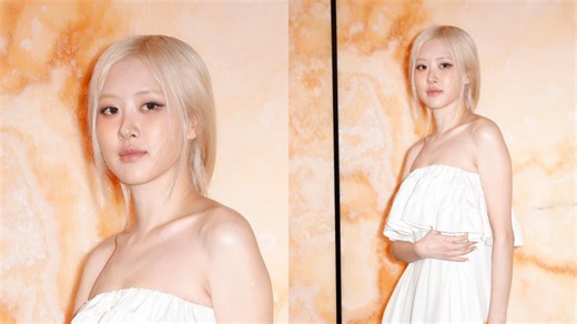 Blackpink’s Rosé Goes Ethereal in Strapless White Dress With Ruffle Details for Saint Laurent’s Fall 2025 Paris Fashion Week Show