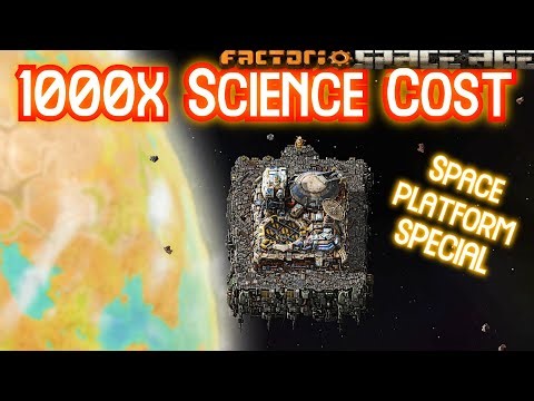 Space Platform Special // Factorio Space Age on 1000x Science Cost