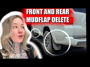 FRONT AND REAR MUDFLAP DELETE - 2023 TOYOTA 4RUNNER LUNAR ROCK - ARK DELETES INSTALLATION REVIEW