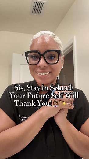 Girl, I know life gets tough, but staying in school is one of the best things you can do for yourself. 💪🏽 Don’t let distractions hold you back—your future self is depending on you! 🎓✨ 🩺 #Motivation #SelfSufficiency #StayFocused #StayInSchool #GirlTalk #FutureGoals #MotivationForGirls #StayFocused #EducationMatters #WomenEmpowerment #SkincareAndChat #SelfLoveJourney #YoungWomen #TikTokAdvice #FYP #NurseAdvocate #NurseMentor #NurseLife 🩺 #NursingJourney #StudentNurse #NursingInspiration #Nurs