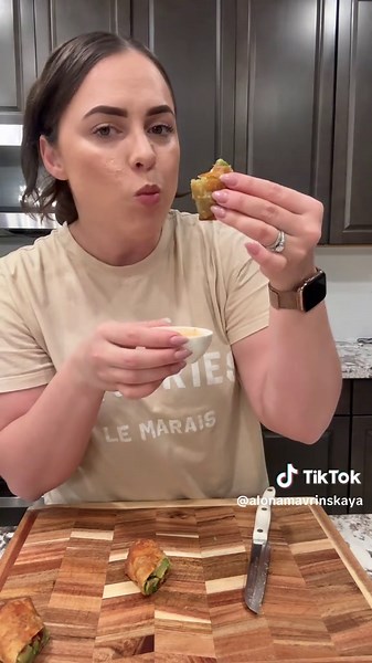 Flaming Avocado Eggrolls: Easy Appetizer Recipe