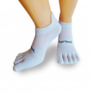 Bprimal Everyday Five Toe Socks No Show – White