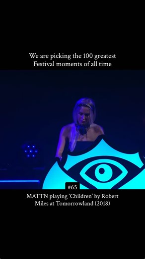 EDM US on Instagram: "MATTN playing Children by Robert Miles at Tomorrowland 2018 In 2018 at Tomorrowland MATTN played the song Children. This track by Robert Miles is one of the most famous pieces in dance music history. When the melody started during her set the energy in the crowd changed. People from all over the world stood together to listen to the familiar sound. It was a moment that connected the new generation of fans with a classic track from the past. Robert Miles created this song to