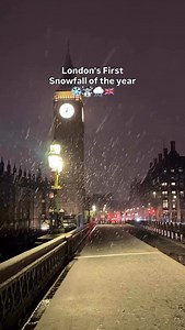 London’s First Snowfall of the year 🇬🇧❄️☃️🌨️ . | I Love London