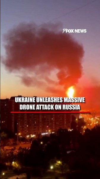 SEE IT: Ukraine launches 'LARGEST EVER' drone attack against Moscow #ukraine #shorts #russia