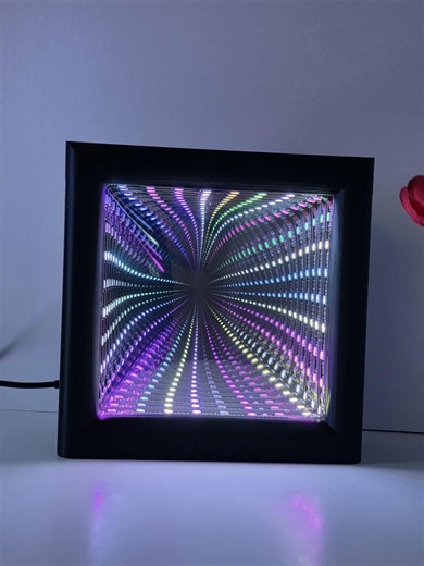 Infinimini | Infinity Mirror | Color Changing LED Desk Decor - Etsy