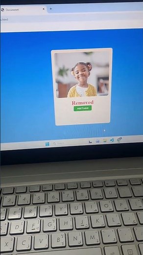 Add friend Remove friend Button using HTML CSS AND JAVASCRIPT