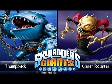 SKYLANDERS GIANTS - THUMPBACK VS. GHOST ROASTER (VERSUS)