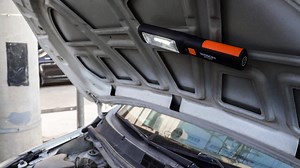 Illuminate your workspace with the WOKIN Work Light! Enjoy its 2.5H runtime on high (300 lumens) and 6H on low(100 lumens). Features an adjustable bracket and strong magnets for hands-free use. #WOKIN #Wokintools #WorkLight #RechargeableLight | Wokin Tools