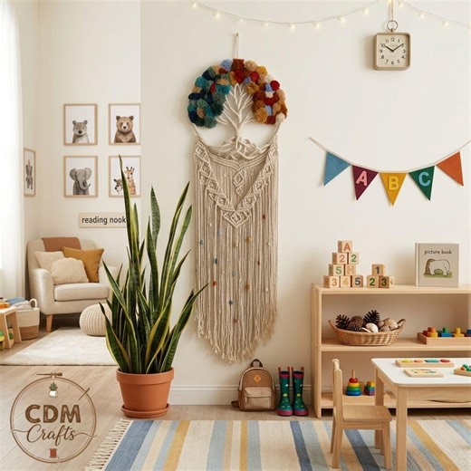 Handmade Macrame Tree of Life, Flower Tree of Life, Baby’s Gift - Etsy