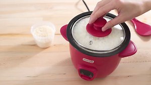 Dash Mini Rice Cooker - Designed for Single-Serve Cooking - Compact Rice Cooker with Nonstick Removable Pot, Keep Warm Function & Easy-to-Clean Sleek Design - Aqua