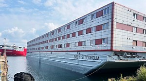 Sky's Dan Whitehead visited the barge in July 2023