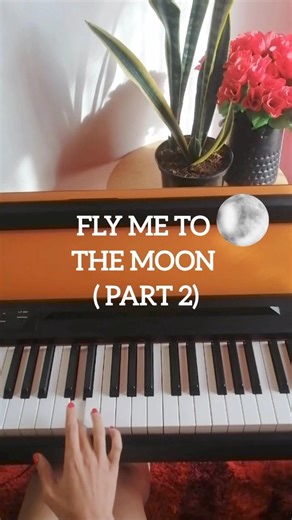 Fly Me To The Moon - Piano Tutorial Easy #piano #flymetothemoon #pianomusic #music #shorts