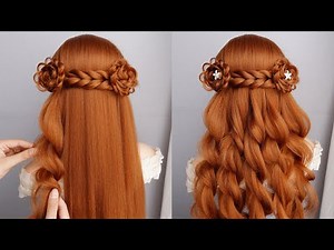 Simple & Stunning Waterfall Braid Half Up Half Down | Easy Wedding & Prom Hairstyle Tutorial