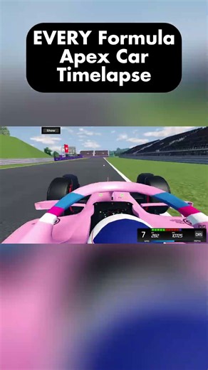 EVERY Formula Apex Car Timelapse #f1 #roblox #shorts