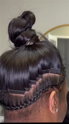 Tape Ins for Black Girls Tutorial