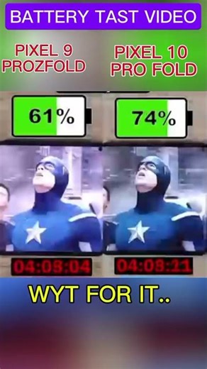 💥😳⚡🔖PIXEL 9 PRP FOLD VS PIXEL 10 PRO FOLD BATTERY TAST VIDEO🔖🔖💥