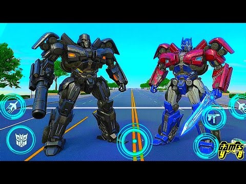 Robot Justice War: Megatron Optimus Truck Tank Jet Transformers Game 2026 - Android Gameplay