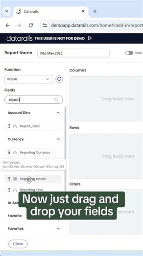 How to build a custom financial report in seconds. 📊