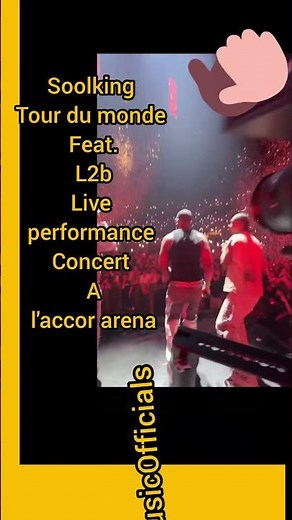 Soolking - Tour du monde feat. L2b live performance concert a l'accor arena #soolking #l2b #shorts