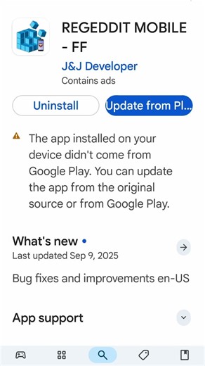 how to update mobile regedit