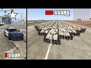 If Wanted Level was REALISTIC in GTA 5 ! (GTA 5 100 STAR WANTED LEVEL)