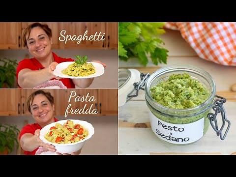 Celery Pesto Pasta - Easy recipe home made by Benedetta