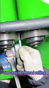 Two-axis M5 thread rolling#thread#threadrollingmachine#threadrollingwheel#rollingmachine#machine