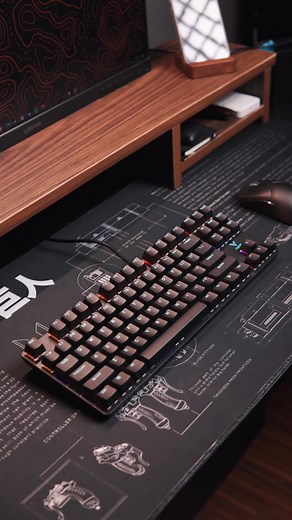 Quick Review of the Rapoo V500PRO-87! #keyboard #keyboards #mechkeys #mechkeyboard #mechanicalkeyboard #techtok