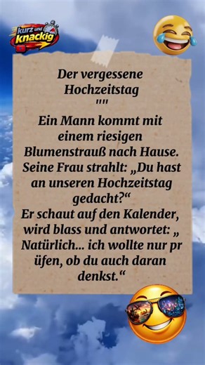 Der vergessene Hochzeitstag