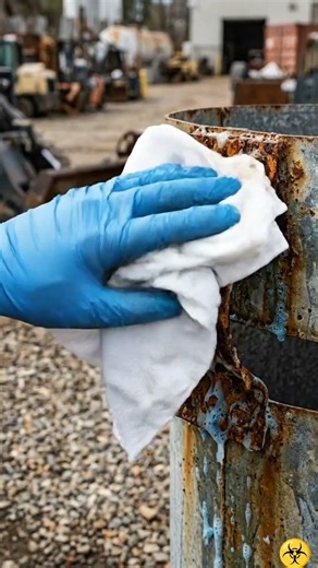 😱 EXTREMELY Rusted Chimney Clip → SHINY Clean! 🧼✨ Satisfying Rust Removal Transformation #Shorts