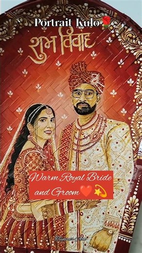 Turning my Pastel Bride and Cool Groom Suit into Warm,Royal Bride and Groom😍❤️💫l DM to order✅📥l #art