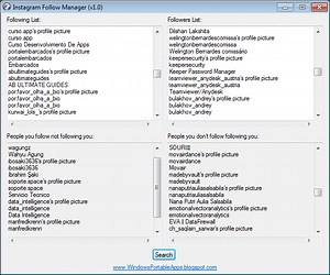 Instagram Follow Manager