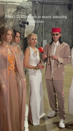 Siret Esko on Instagram: "After the fashion show at @tallinnfashionweek with my gorgeous models #fashionweek #bts #embroidery #fashionstyle #couturefashion"