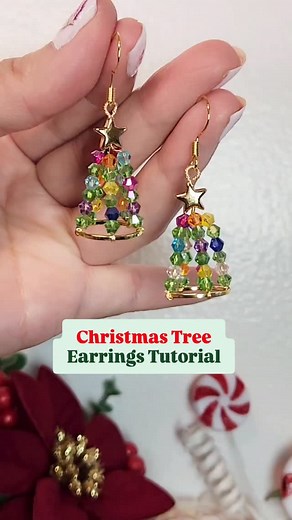 Wendy | Jewelry Making Tutorials | Happy Saturday! 🤗 Here is another one of my favorite Christmas tree earring tutorials that is super easy to make! 🎄 This might even be... | Instagram