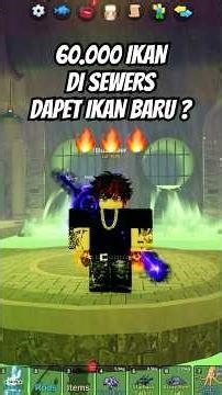 AFK IN SEWERS UP TO 60K FISH - FISH IT #robloxindonesia #roblox #games #live #gaming