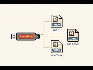 How to Create a Multi-Boot USB Drive with VHDX Files (Step-by-Step Tutorial)