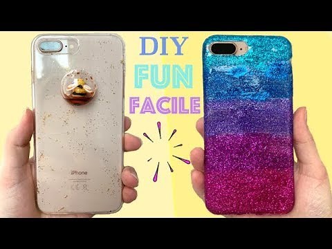 DIY COQUE DE TELEPHONE PAILLETTES ET KAWAII INSPIRATIONS ⎮Reva ytb