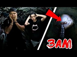 EXPLORING FAZE RUG HAUNTED TUNNEL (WE HEARD VOICES)