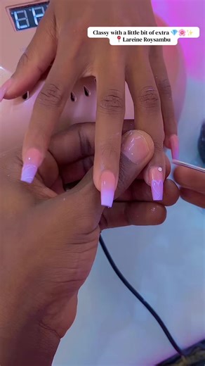 Tips&gel 1,299/= Soft glam with a touch of sparkle💖💅✨ 📍Roysambu,Jewel complex 3rd floor next to TRM mall #lareineroysambu #tipsgel #videoviral #trending #fyp